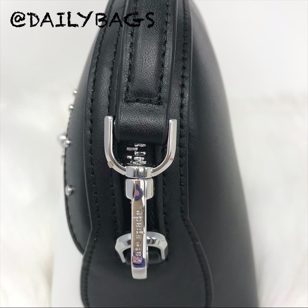 KATE SPADE PENGUIN CROSSBODY BLACK FROSTY WHITE - Picture 5 of 8